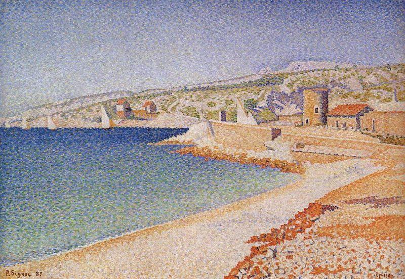 Paul Signac The Jetty at Cassis oil painting picture